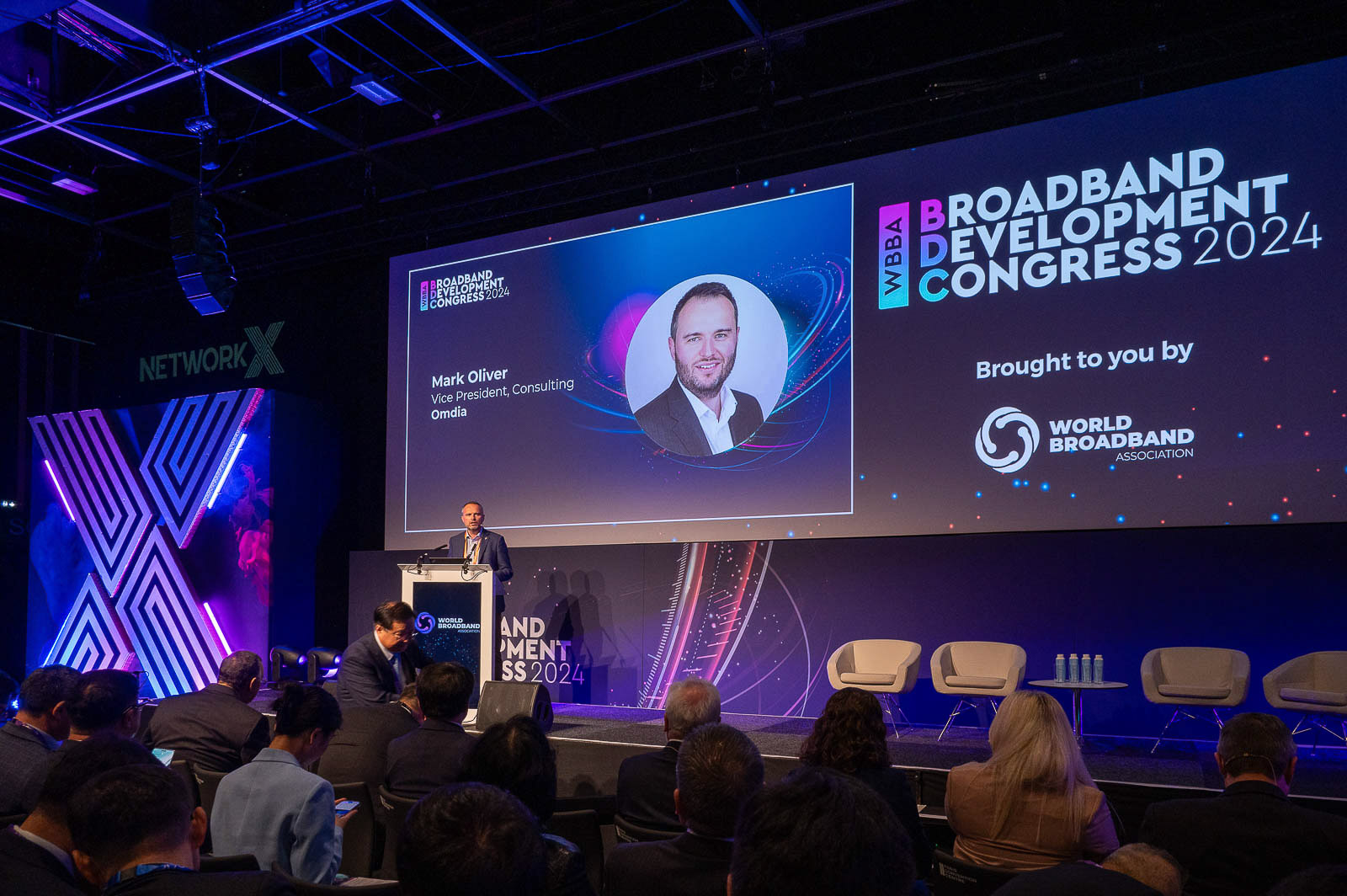 Corporate conference stage Paris